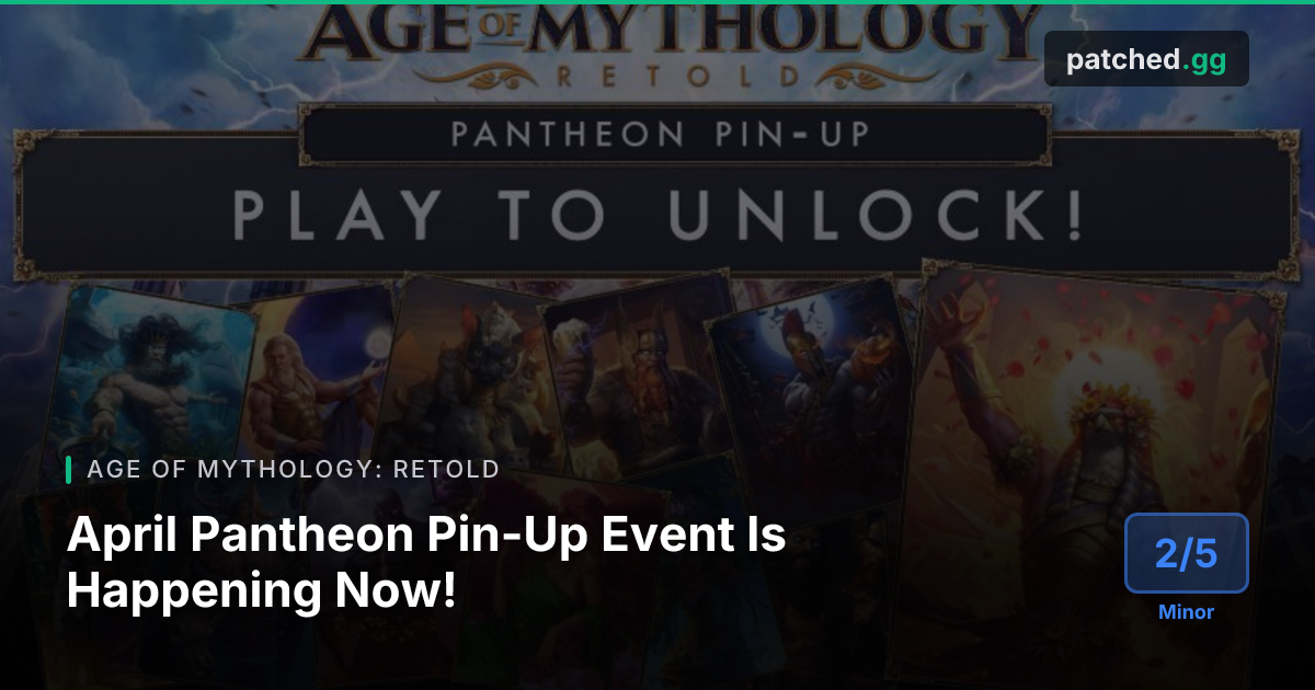 AoM: Retold April Event — New Ra Portrait | Patched