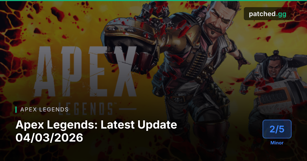 Apex Legends v04/03/26 — Storm Point Removed | Patched