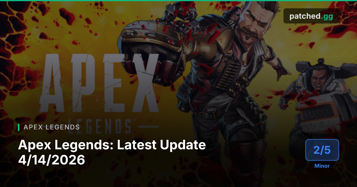 Apex Legends: v4.14-Update mit Matchmaking-Verbesserungen und Fixes