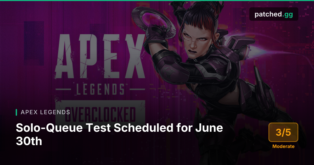 Apex Legends vS29 — Solo-Queue & Map Changes | Patched