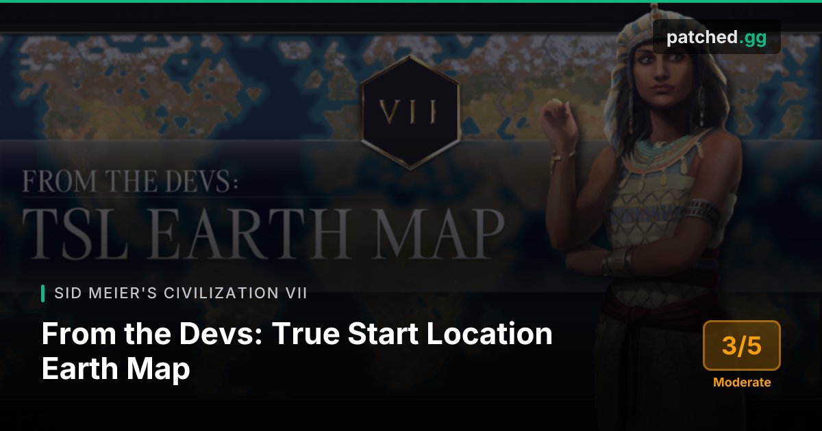 Civ VII vTSL — New Earth Map & Navigable Rivers | Patched