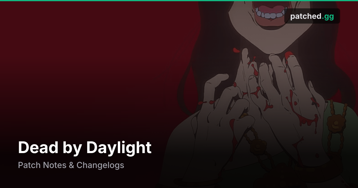 Dead by Daylight Patch Notes & Updates | Patched