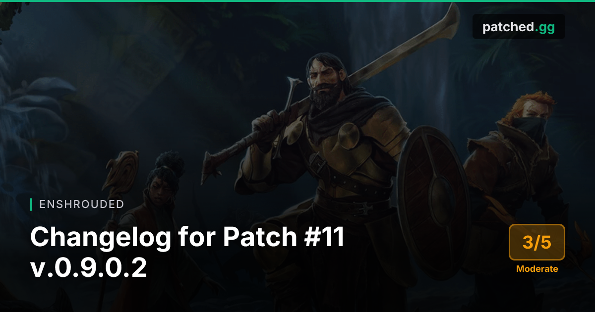 Enshrouded Patch #11 — Water Overhaul & Magic Shield Buff | Patched