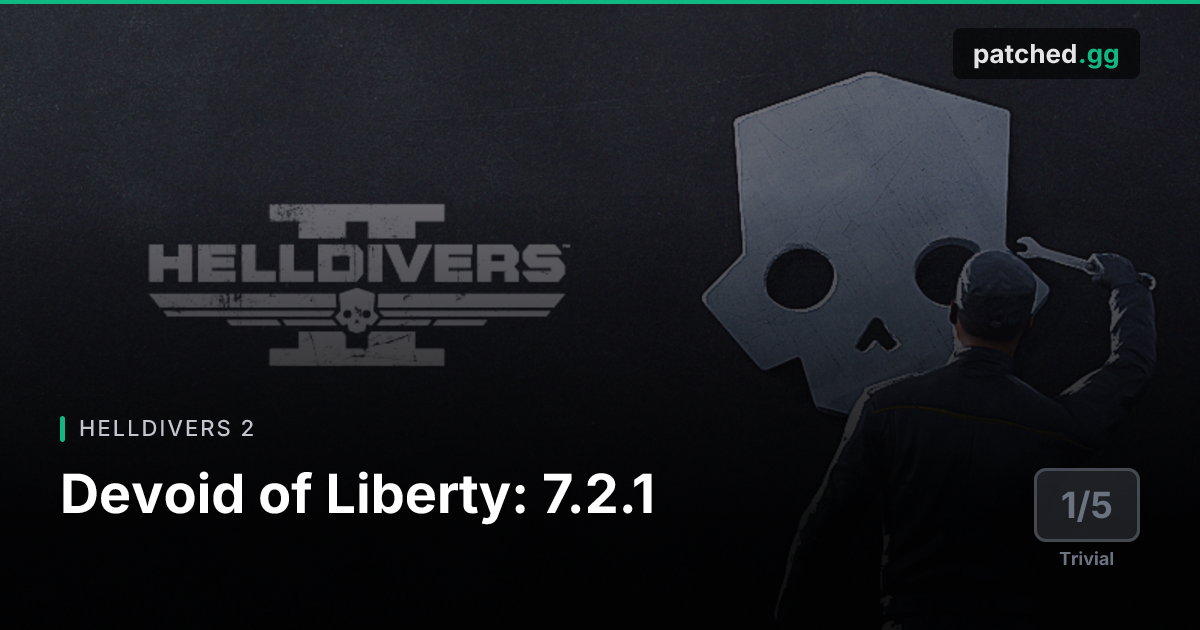 Helldivers 2 v7.2.1 — Squad Crash Fix | Patched