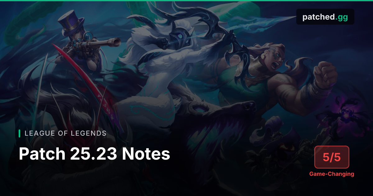 LoL Patch 25.23 — Zaahen Release, Winter Rift & Jungle Meta Shift | Patched