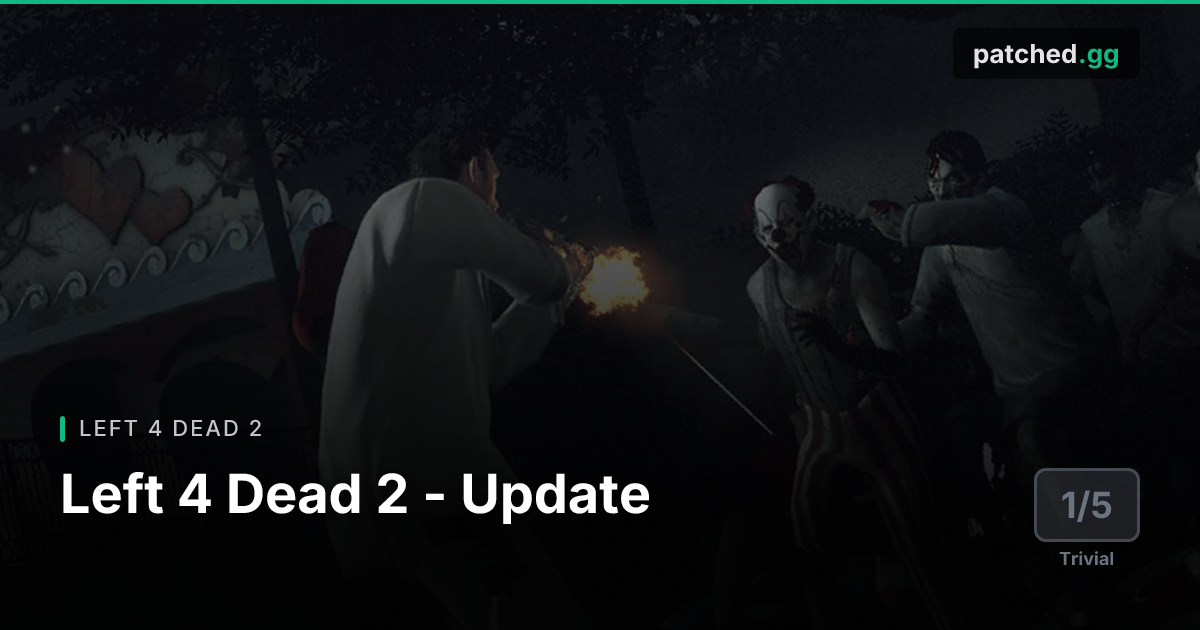 Left 4 Dead 2 Update — Linux Compatibility Fix | Patched