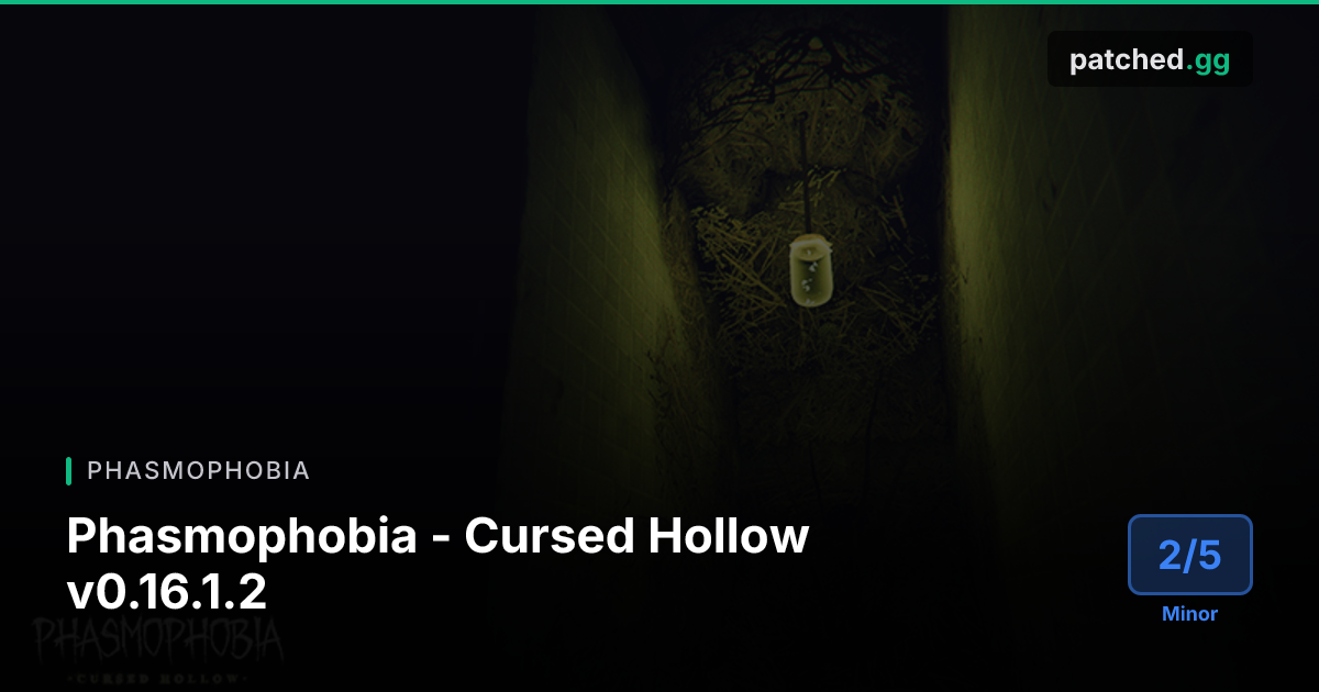 Phasmophobia 0.16.1.2: Fixes für Maps und Ghosts