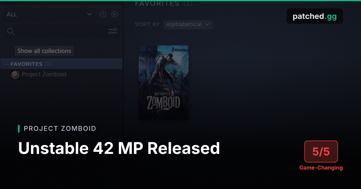 Project Zomboid Build 42.13 — Multiplayer Released & Lighting Update ...