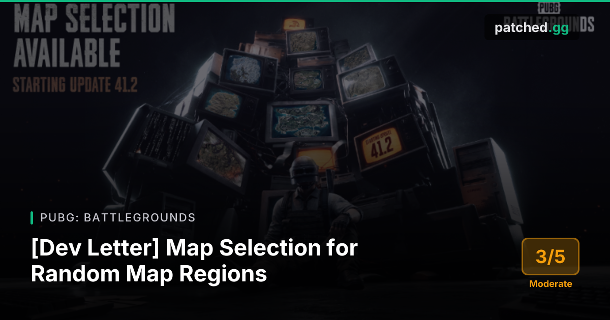 PUBG v41.2 — Map Selection Returns | Patched