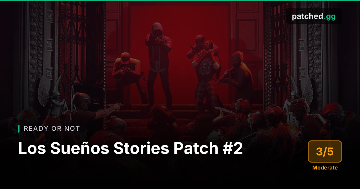Ready or Not Patch #2 — 185+ Fixes & AI Improvements | Patched