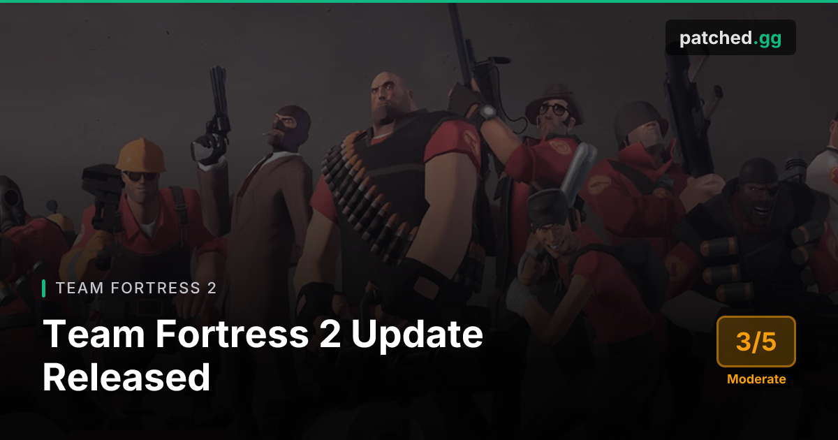 TF2 Update — Spy Fix & Map Overhauls | Patched