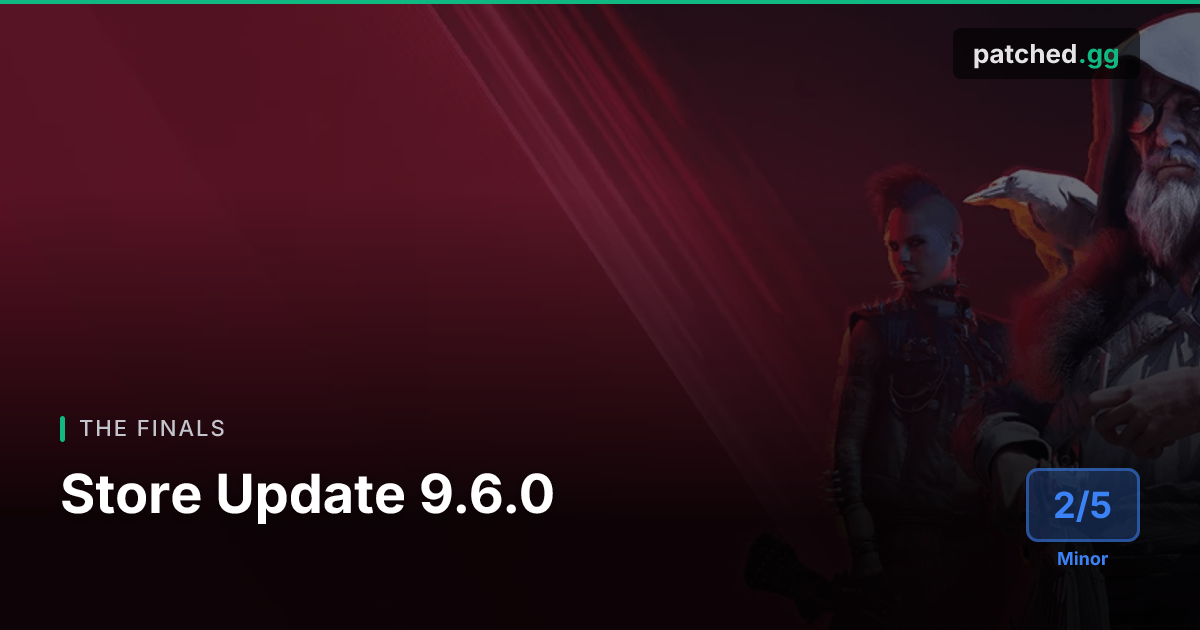 THE FINALS Update 9.6.0 — Ranked Matchmaking & Blizzard Ops Crew | Patched