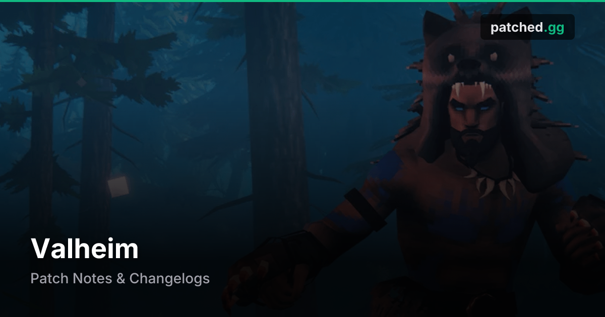 Valheim Patch Notes & Updates | Patched