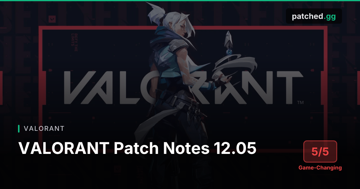 VALORANT Patch 12.05 — New Agent Miks & Lotus Rework | Patched