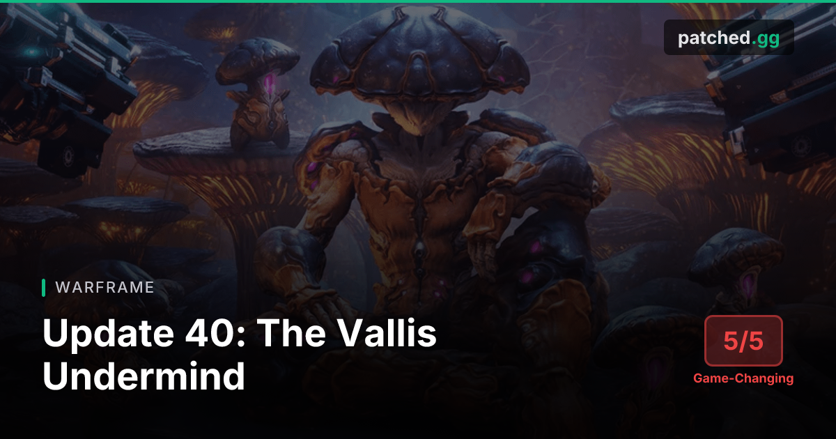 Warframe Update 40 — Nokko, Deepmines & Oberon Rework | Patched